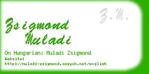 zsigmond muladi business card